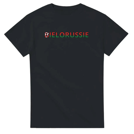 T-shirt drapeau biélorussie en écriture - pixelforma