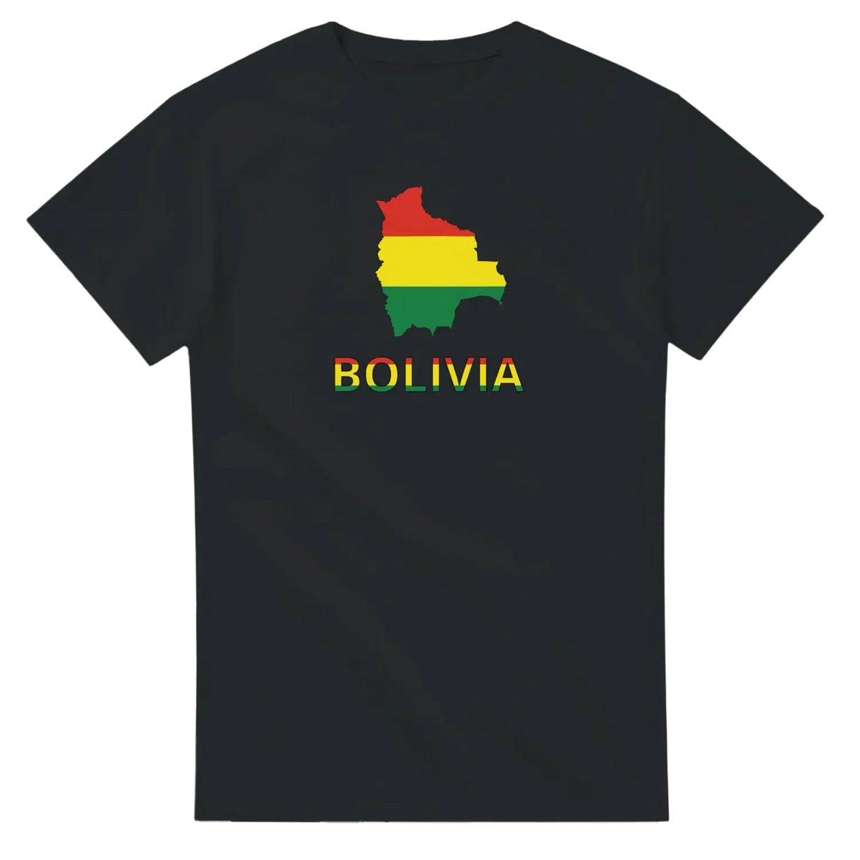 T-shirt drapeau bolivie carte - pixelforma