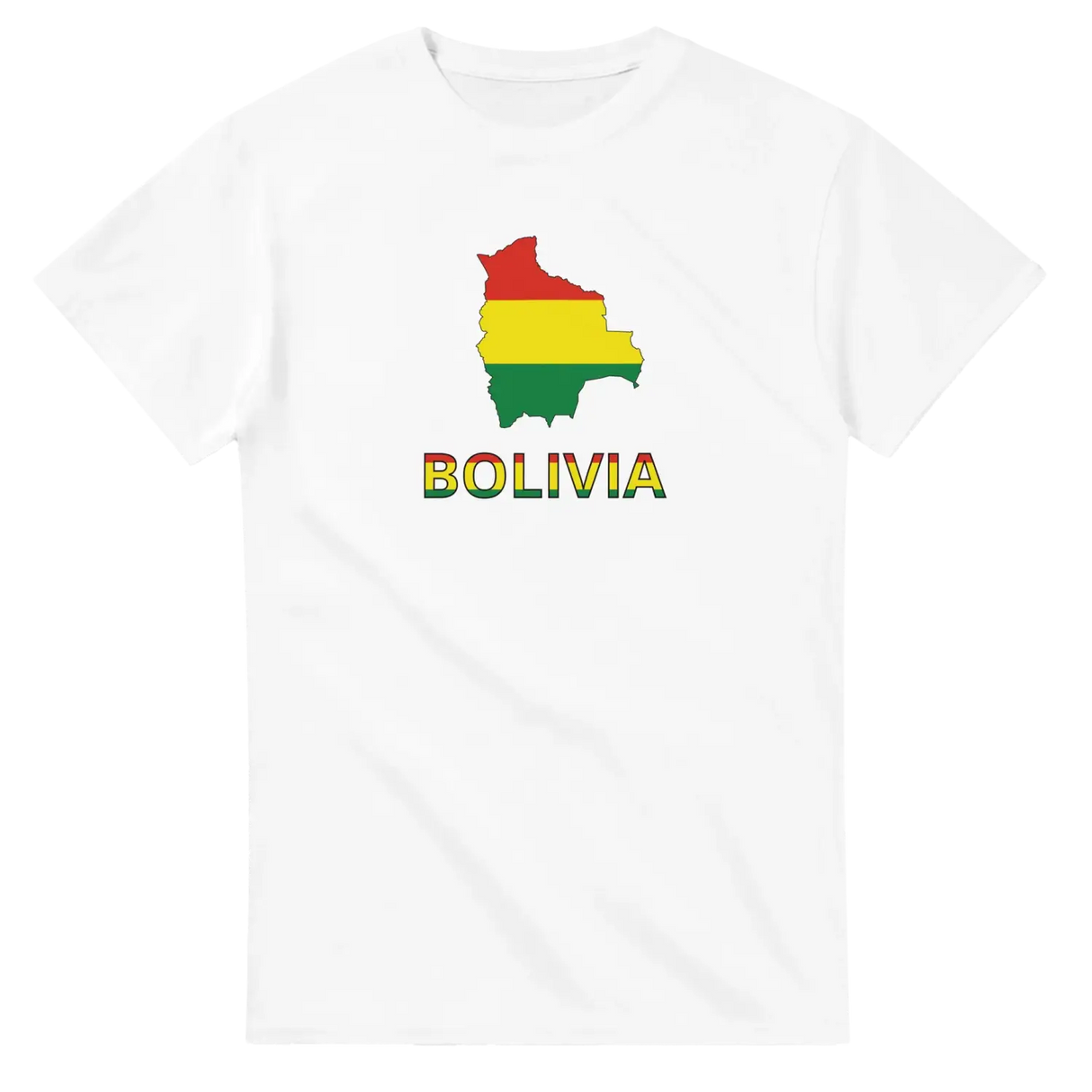 T-shirt drapeau bolivie carte - pixelforma