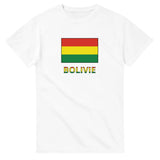 T-shirt drapeau bolivie en texte - pixelforma