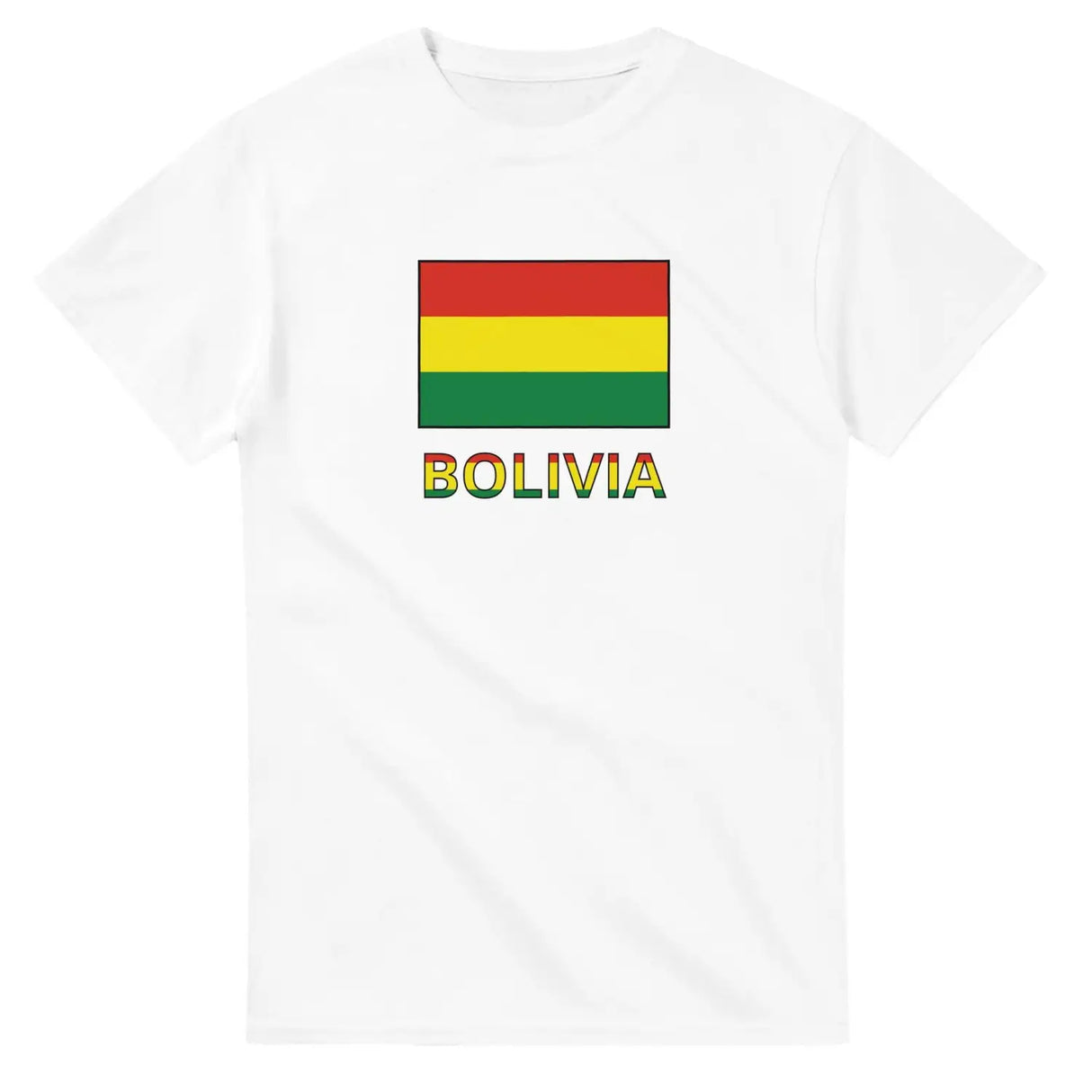 T-shirt drapeau bolivie texte - pixelforma