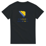 T-shirt drapeau bosnie-herzégovine carte - pixelforma