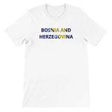 T-shirt drapeau bosnie-herzégovine - pixelforma