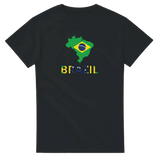 T-shirt drapeau brésil carte - pixelforma