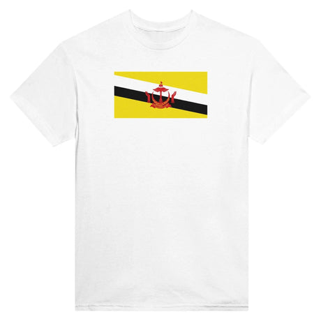 T-shirt drapeau brunei coton mélangé brodé manches longues