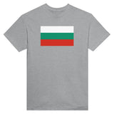 T-shirt drapeau bulgarie coton mélangé brodé manches longues