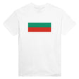 T-shirt drapeau bulgarie coton mélangé brodé manches longues