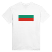 T-shirt drapeau bulgarie coton mélangé imprimé manches longues