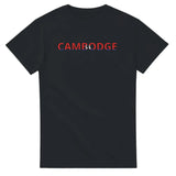 T-shirt drapeau cambodge en écriture - pixelforma