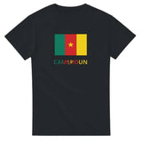 T-shirt drapeau cameroun en texte - pixelforma