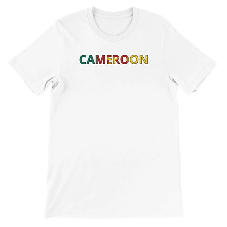 T-shirt drapeau cameroun - pixelforma