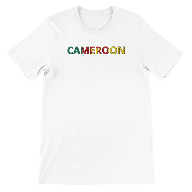 T-shirt drapeau cameroun - pixelforma