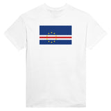 T-shirt drapeau cap-vert coton mélangé brodé élégant