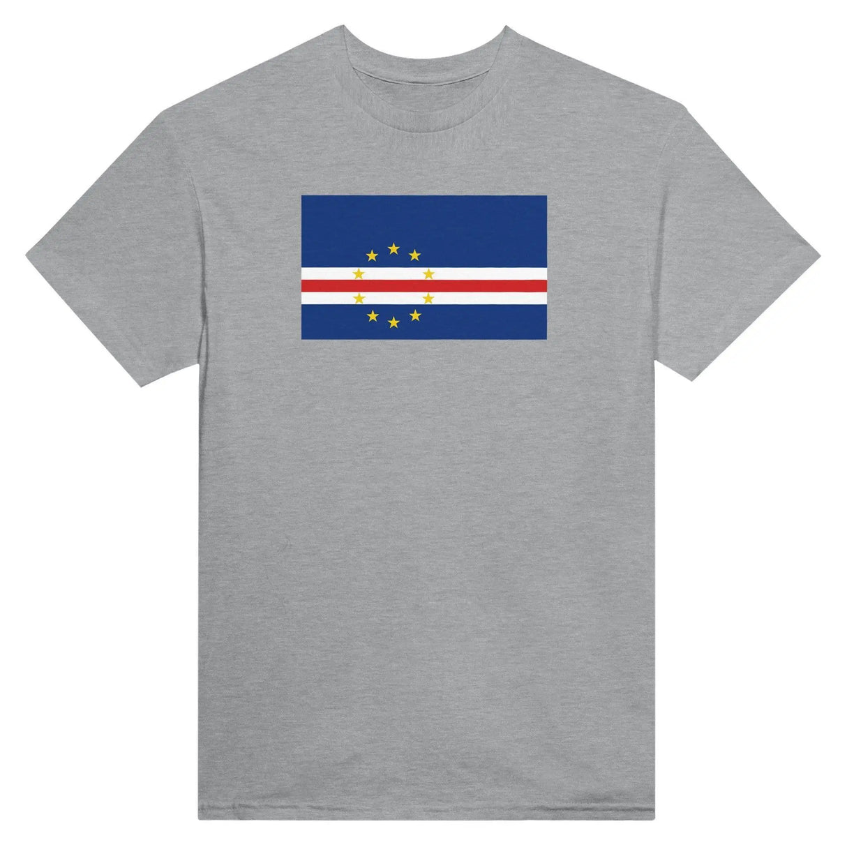 T-shirt drapeau cap-vert coton mélangé brodé élégant