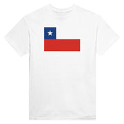 T-shirt drapeau chili imprimé en coton mélangé manches longues