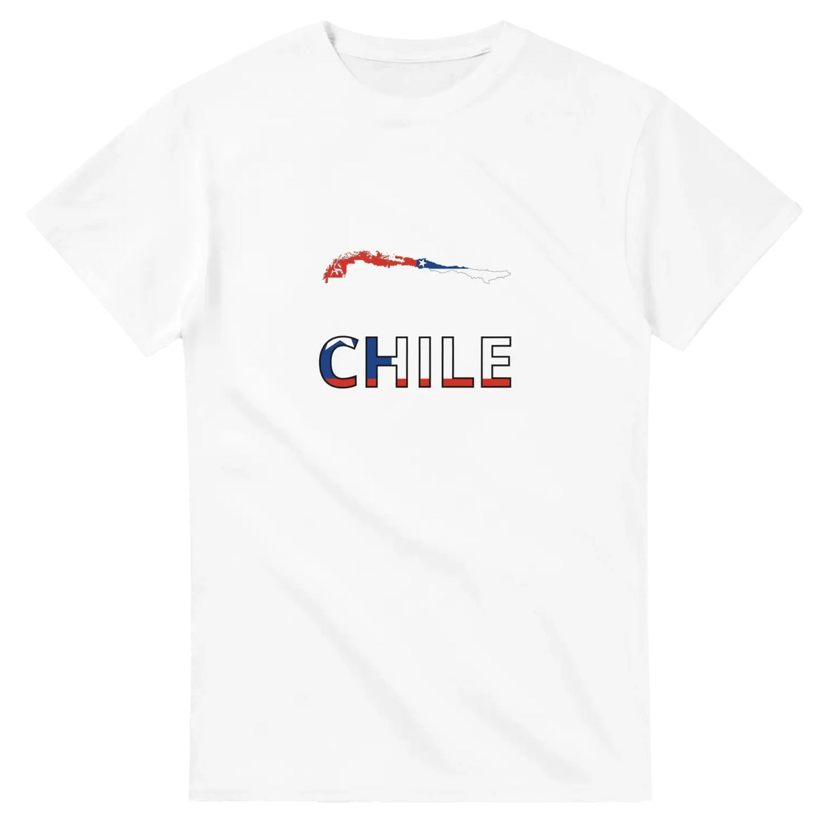 T-shirt drapeau chili carte - pixelforma