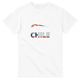 T-shirt drapeau chili carte - pixelforma