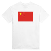 T-shirt drapeau chine coton épais imprimé manches longues