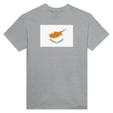 T-shirt drapeau chypre brodé coton mélangé manches longues