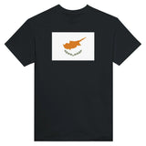 T-shirt drapeau chypre brodé coton mélangé manches longues