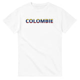 T-shirt drapeau colombie en écriture - pixelforma