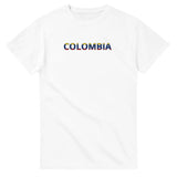 T-shirt drapeau colombie - pixelforma