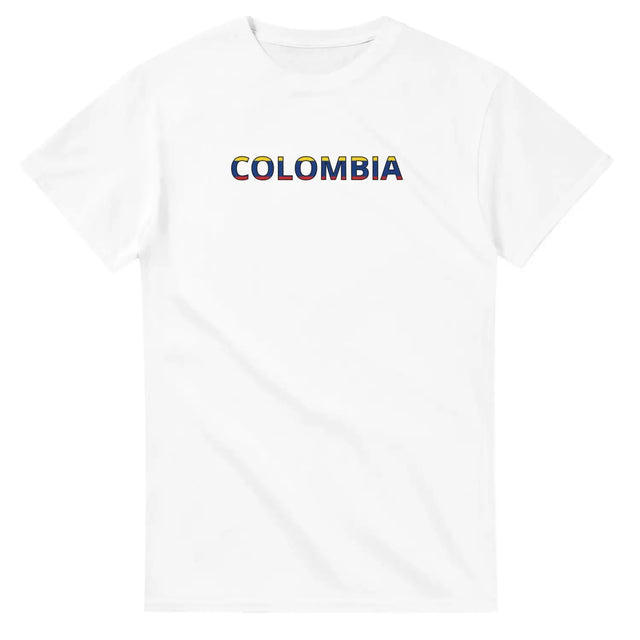 T-shirt drapeau colombie - pixelforma