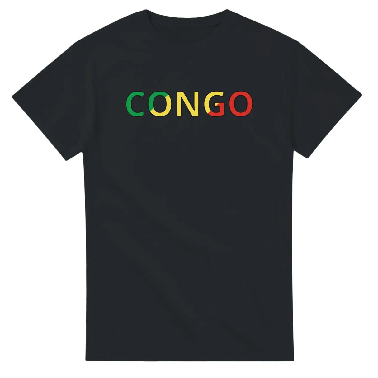 T-shirt drapeau congo en écriture - pixelforma