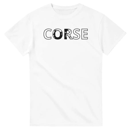 T-shirt drapeau corse en écriture - pixelforma