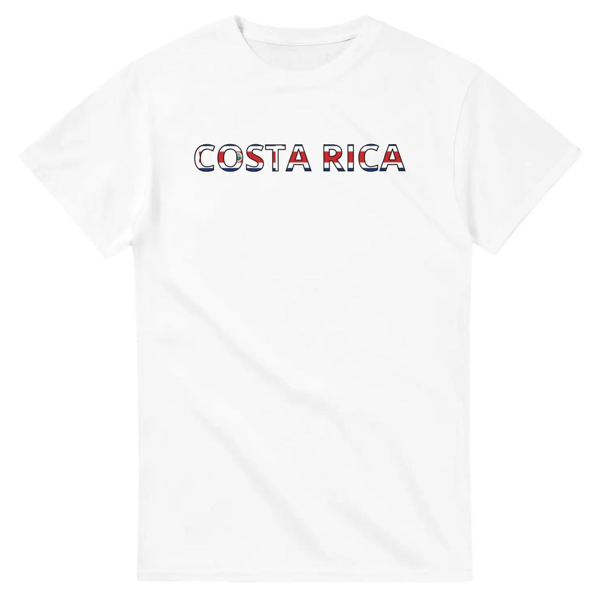 T-shirt drapeau costa rica en écriture - pixelforma