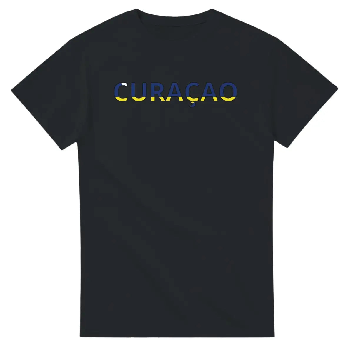 T-shirt Drapeau Curaçao en écriture - Pixelforma 