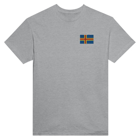 T-shirt Drapeau d'Åland en broderie - Pixelforma 