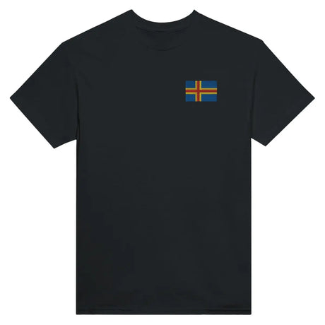 T-shirt Drapeau d'Åland en broderie - Pixelforma 