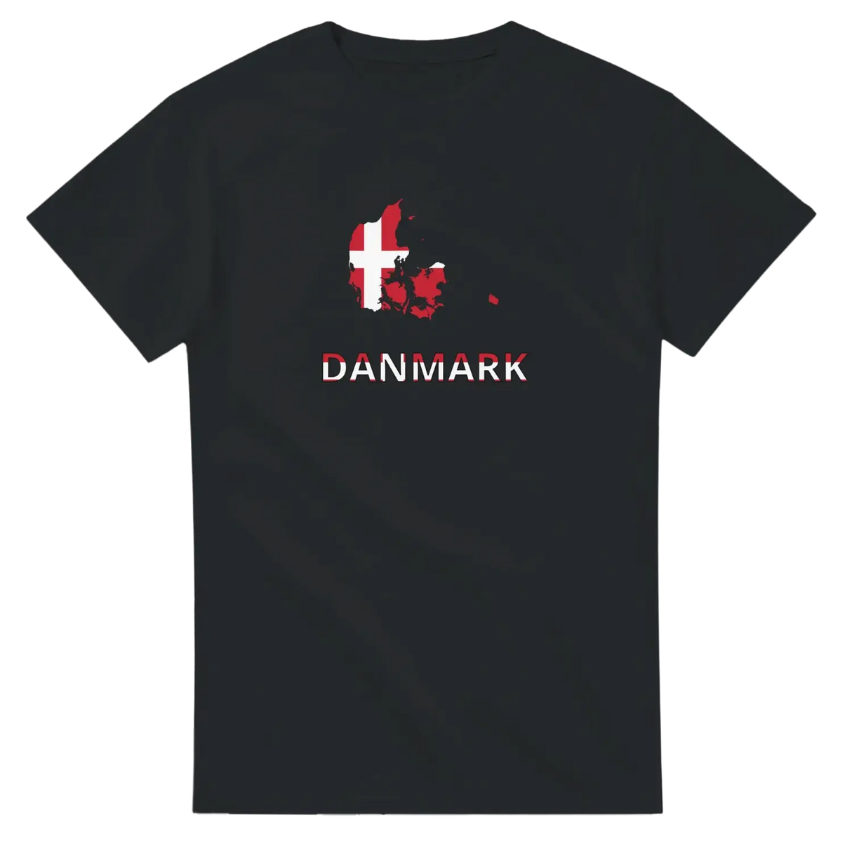 T-shirt drapeau danemark carte - pixelforma