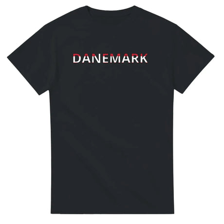 T-shirt drapeau danemark en écriture - pixelforma