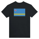 T-shirt drapeau d’aruba brodé en coton mélangé