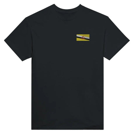 T-shirt drapeau de brunei en broderie - pixelformaflag