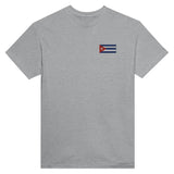 T-shirt Drapeau de Cuba en broderie - Pixelforma