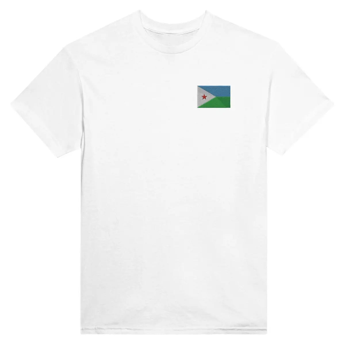 T-shirt Drapeau de Djibouti en broderie - Pixelforma 