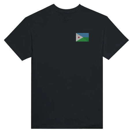 T-shirt Drapeau de Djibouti en broderie - Pixelforma 