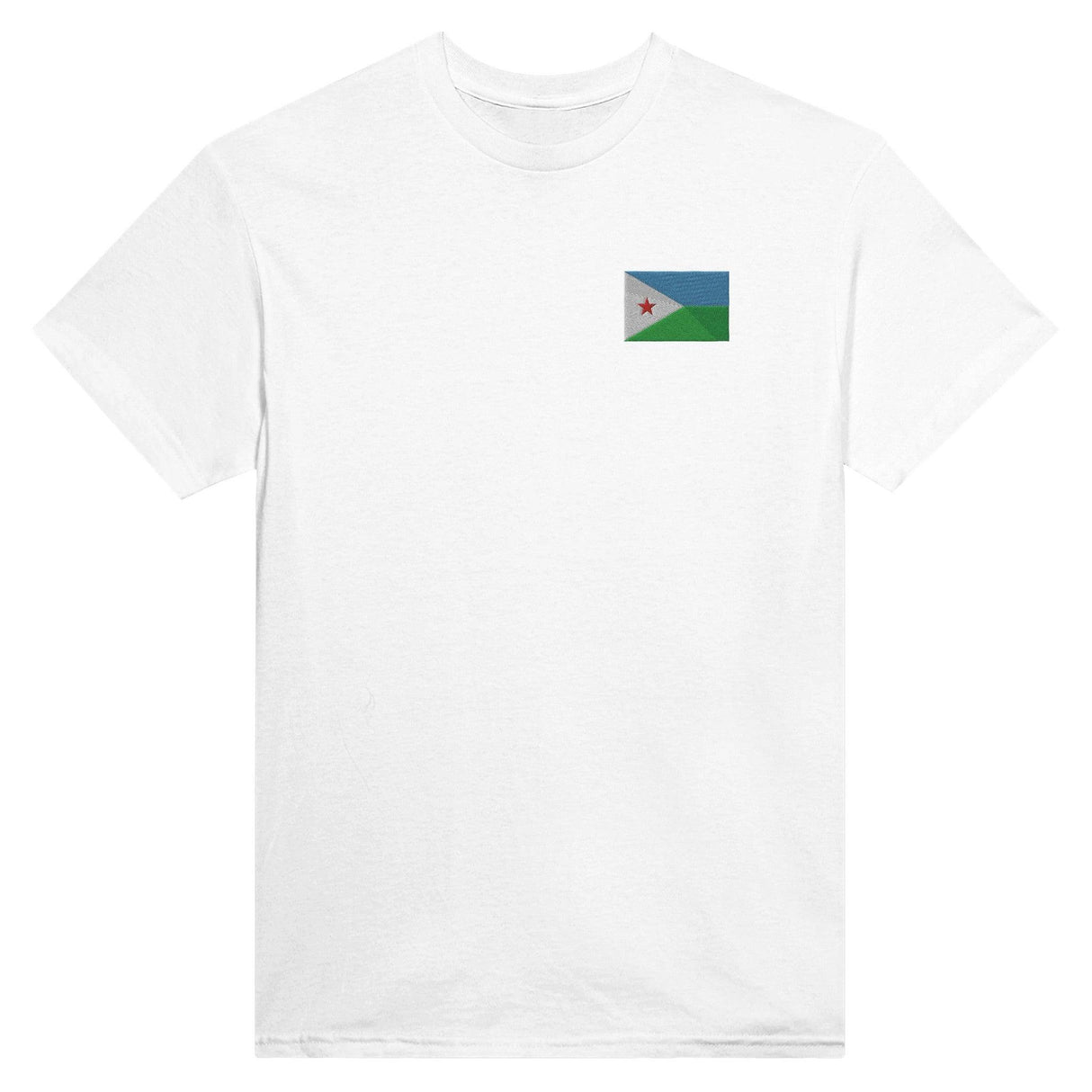 T-shirt Drapeau de Djibouti en broderie - Pixelforma