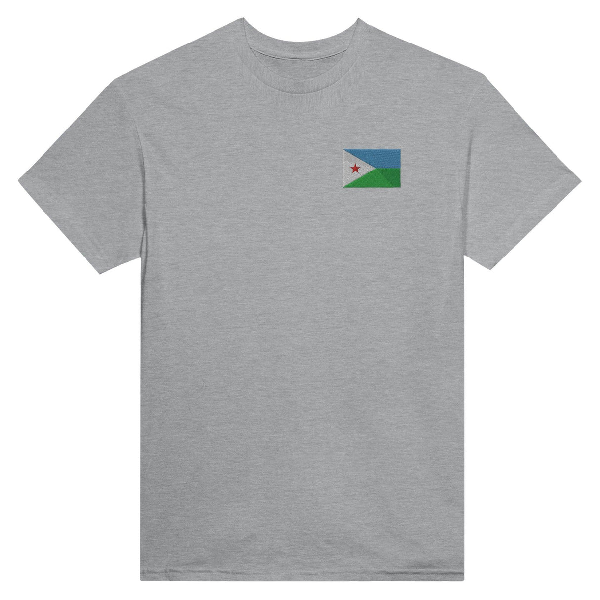 T-shirt Drapeau de Djibouti en broderie - Pixelforma