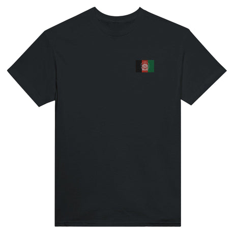 T-shirt Drapeau de l'Afghanistan en broderie - Pixelforma