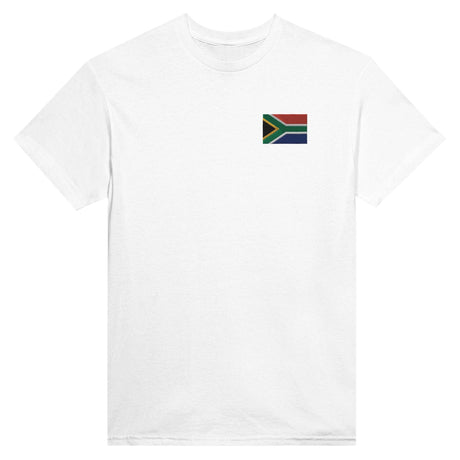 T-shirt Drapeau de l'Afrique du Sud en broderie - Pixelforma 