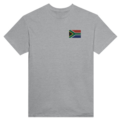T-shirt Drapeau de l'Afrique du Sud en broderie - Pixelforma 