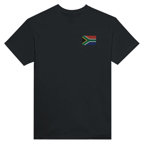 T-shirt Drapeau de l'Afrique du Sud en broderie - Pixelforma 