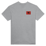 T-shirt Drapeau de l'Albanie en broderie - Pixelforma