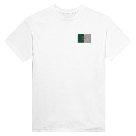 T-shirt Drapeau de l'Algérie en broderie - Pixelforma