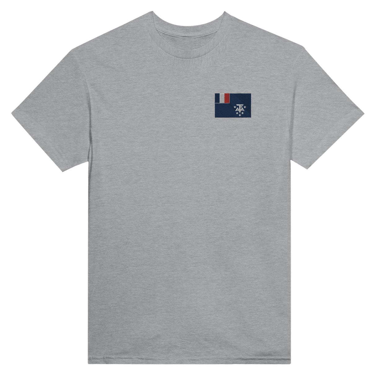 T-shirt Drapeau de l'Antarctique frnaçaise en broderie - Pixelforma