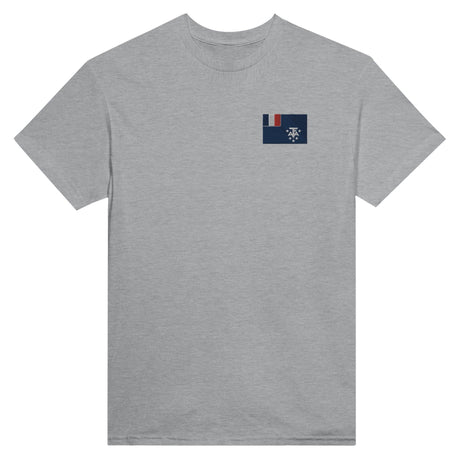 T-shirt Drapeau de l'Antarctique frnaçaise en broderie - Pixelforma 